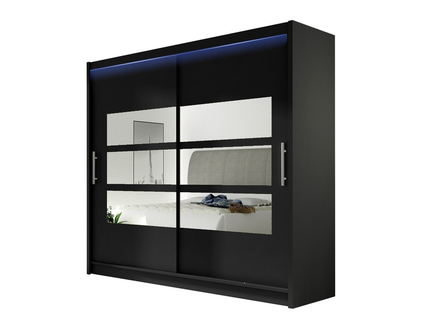 Ντουλάπα Closico Pallor III (Μαύρο)