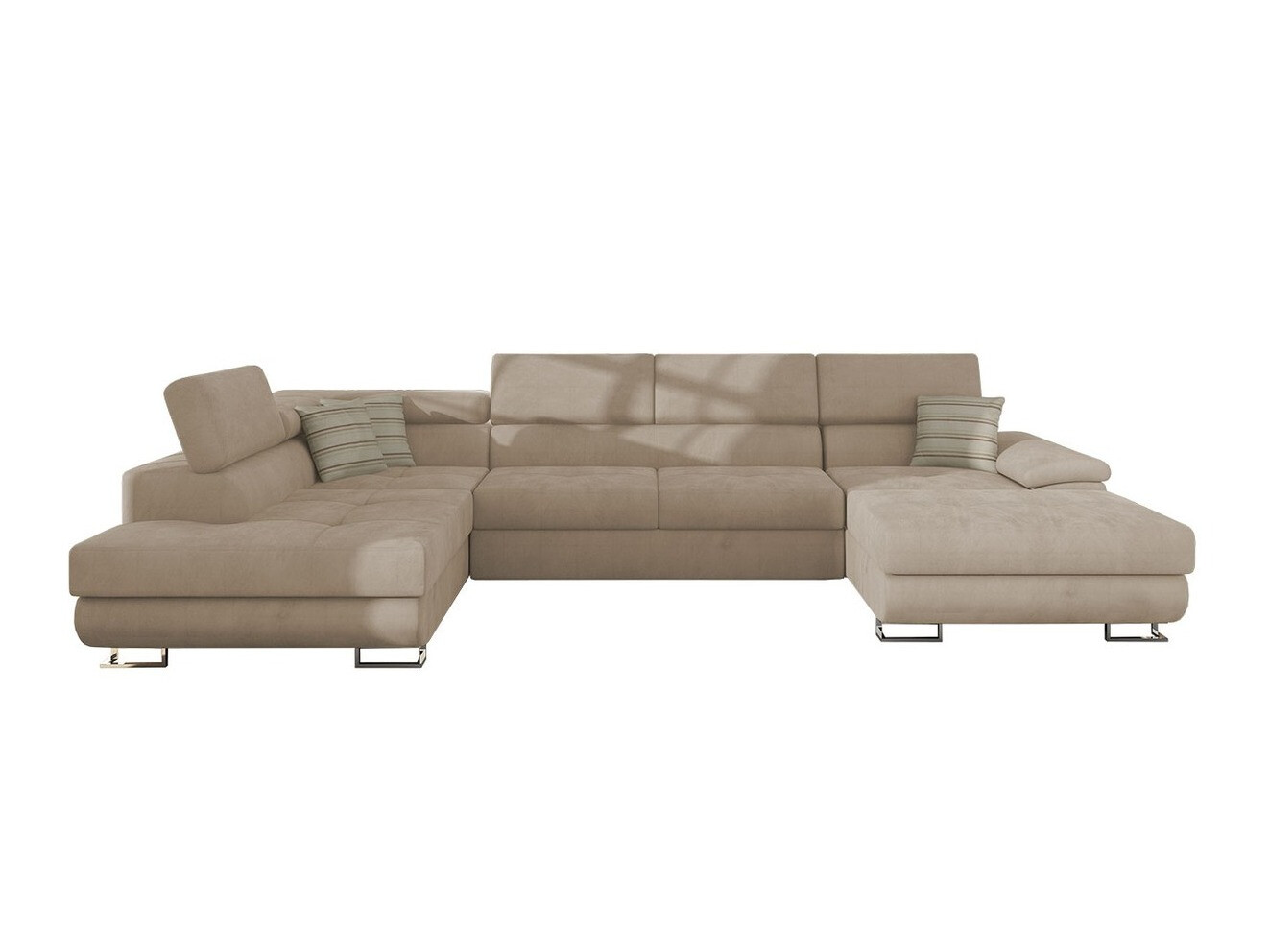 Γωνιακός Καναπές Comfivo Ruta IV (Uttario Velvet 2979 + Senegal 825)