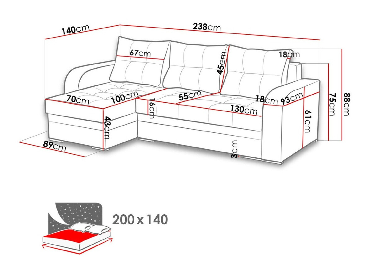 Γωνιακός Καναπές Boulder 101 (Malmo 08 + 1116/60)