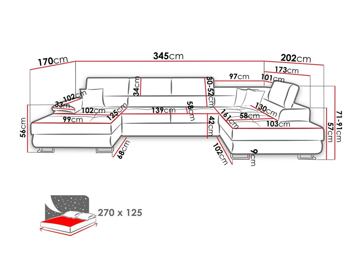 Γωνιακός Καναπές Comfivo Ruta V (Venus Velvet 2911 + Kenia 796)