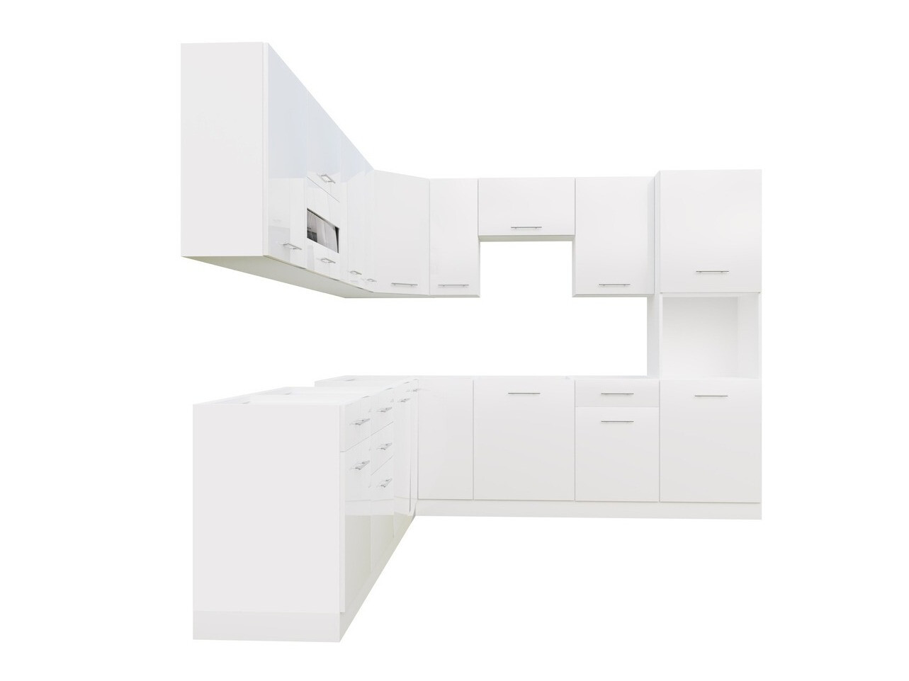 Πολυμορφικό σετ κουζίνας Tiffa White 150