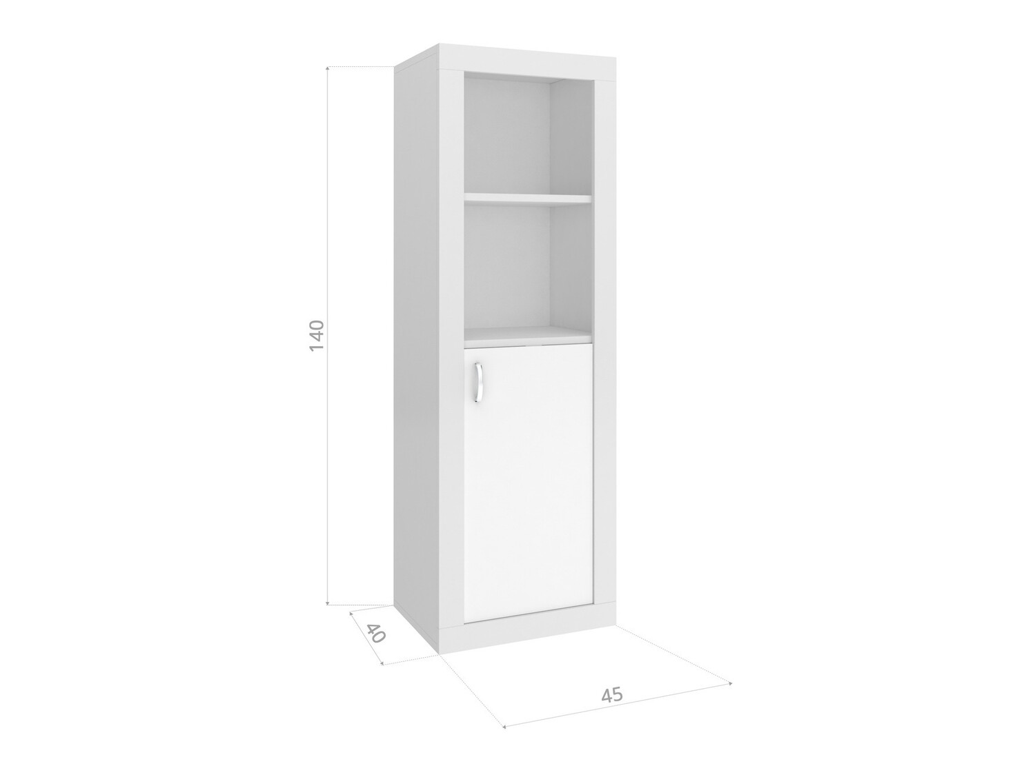 Βιβλιοθήκη Tentive 105 (Άσπρο + Ροζ)