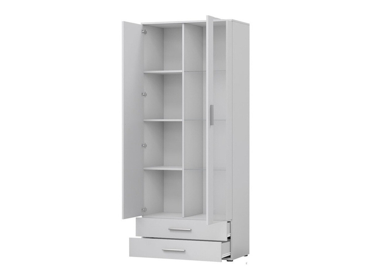 Βιβλιοθήκη Tornola 105 (Άσπρο + Γυαλιστερό λευκό)