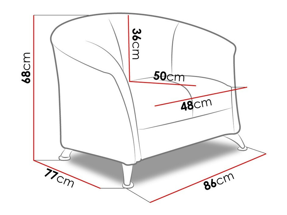 Πολυθρόνα Velum (Soft 020)
