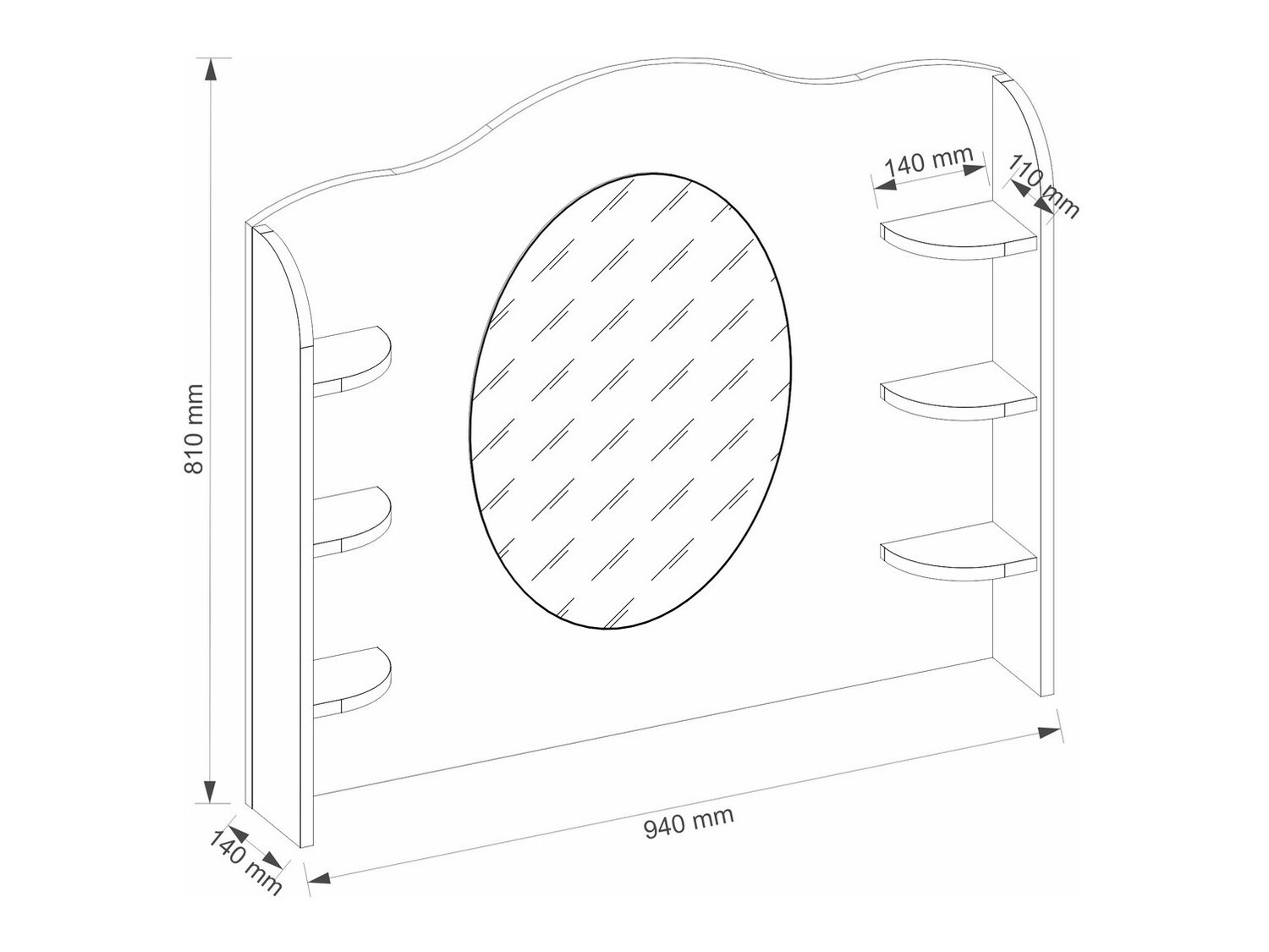 Καθρέφτης Elblive 129