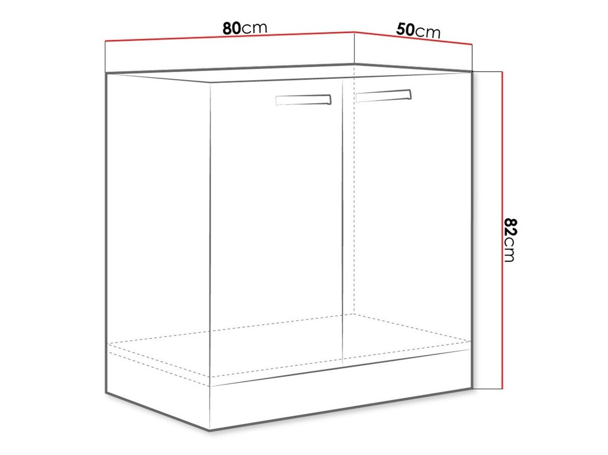 Πολυμορφικό ντουλάπι νεροχύτη με πόρτες Multi White 110