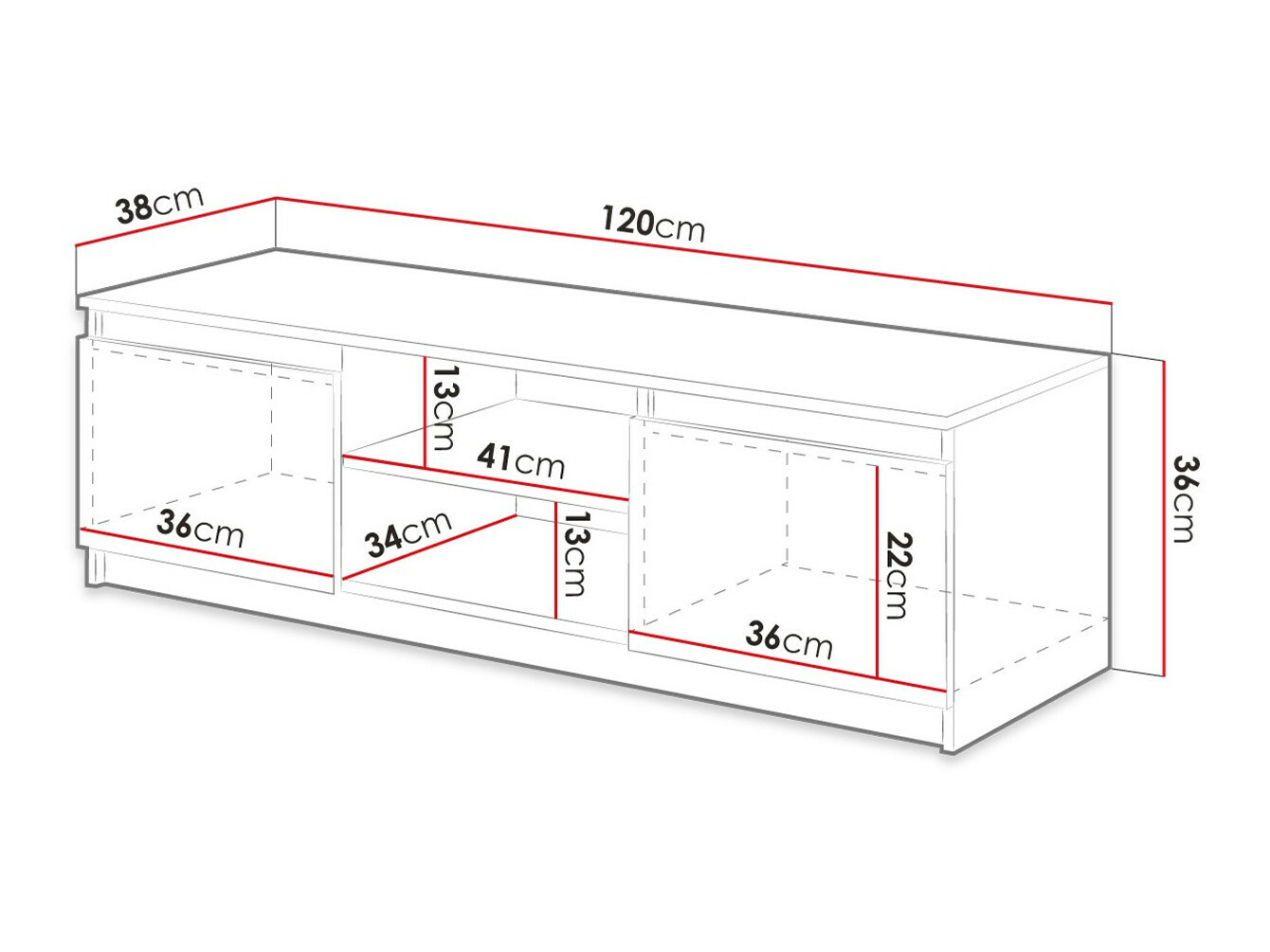 Έπιπλο τηλεόρασης Sarasota 139 (Γραφίτης)
