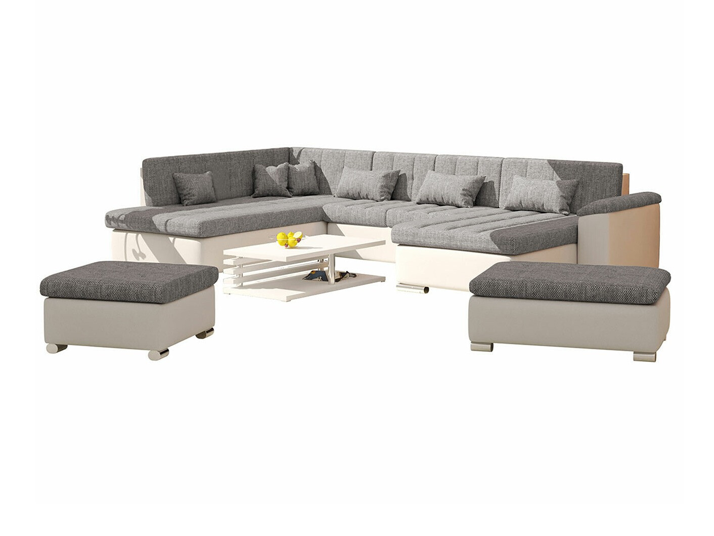 Σετ ταπετσαρισμένων επίπλων Comfivo Gemma II (Soft 017 + Lawa 05)