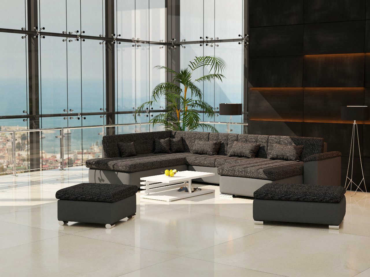 Σετ ταπετσαρισμένων επίπλων Comfivo Gemma II (Soft 020 + Majorka 03)