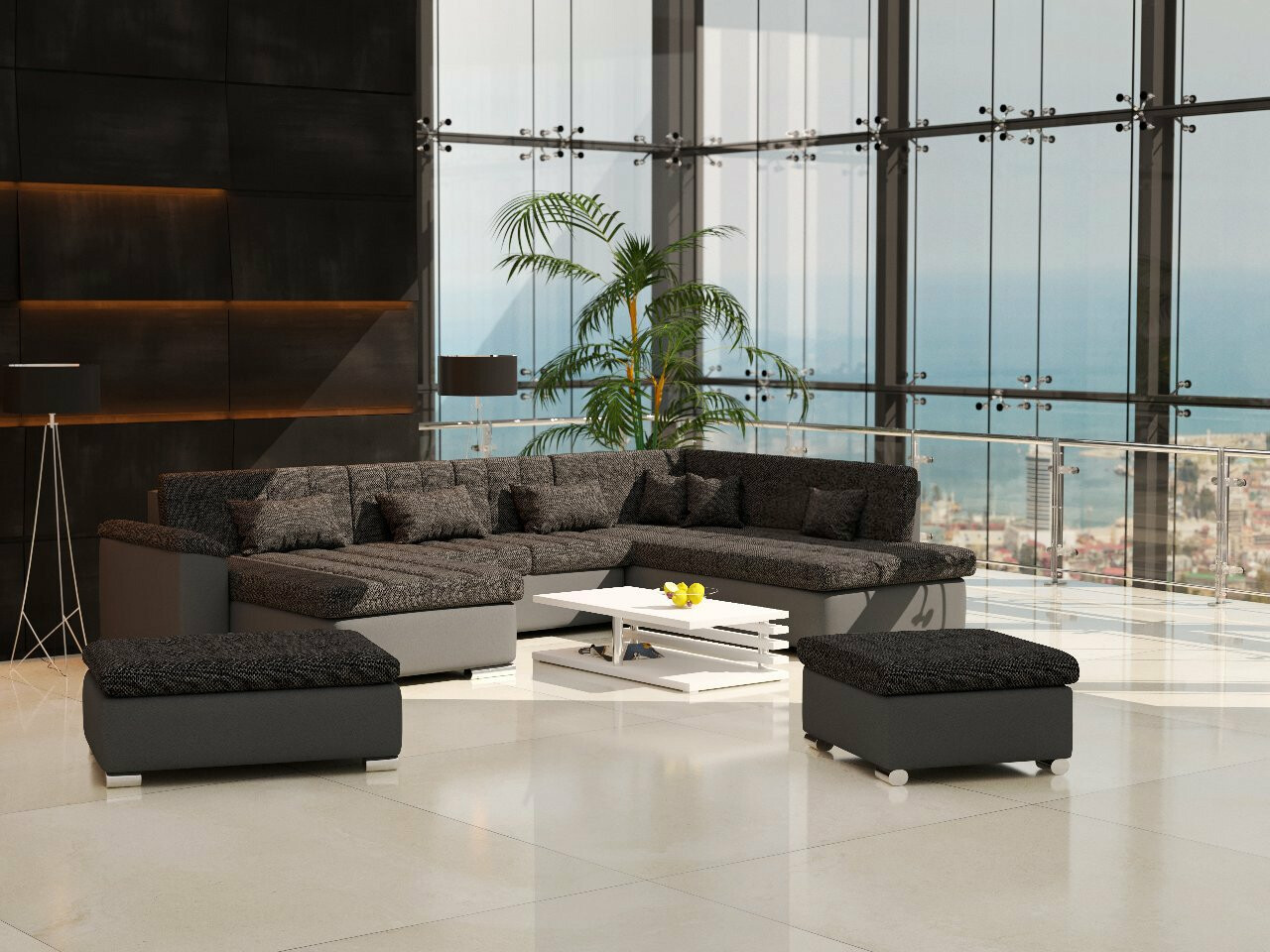 Σετ ταπετσαρισμένων επίπλων Comfivo Gemma II (Soft 020 + Majorka 03)