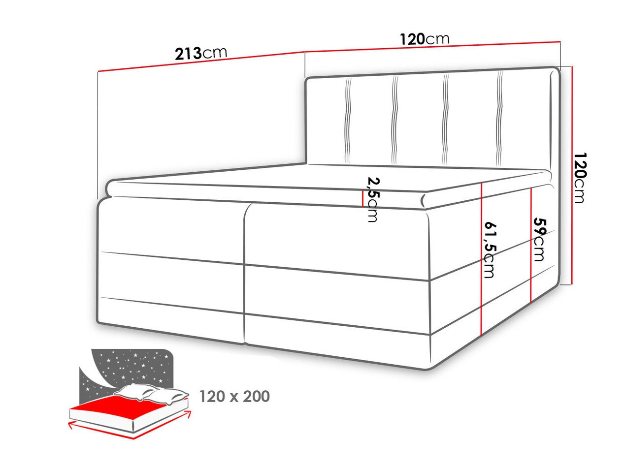 Κρεβάτι continental Villa (Kameleon 9 + Kameleon 29)