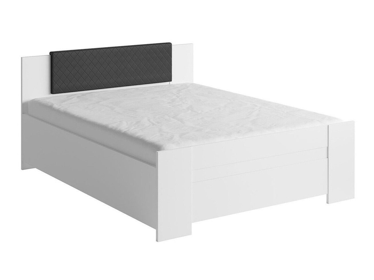 Κρεβάτι Catromi 101 (Άσπρο + Soft Pik 011)