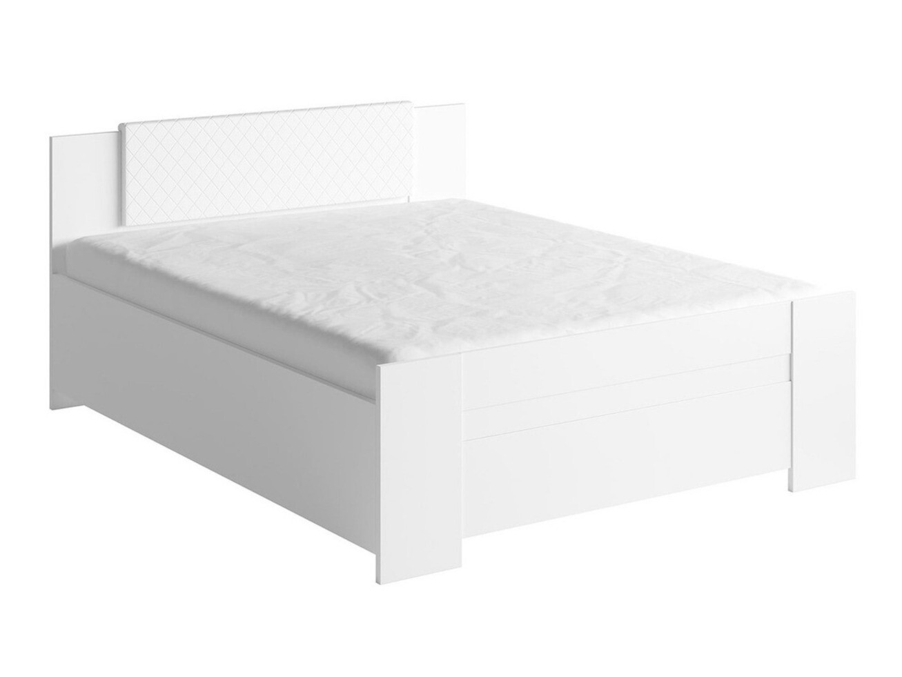 Κρεβάτι Catromi 101 (Άσπρο + Soft Pik 017)