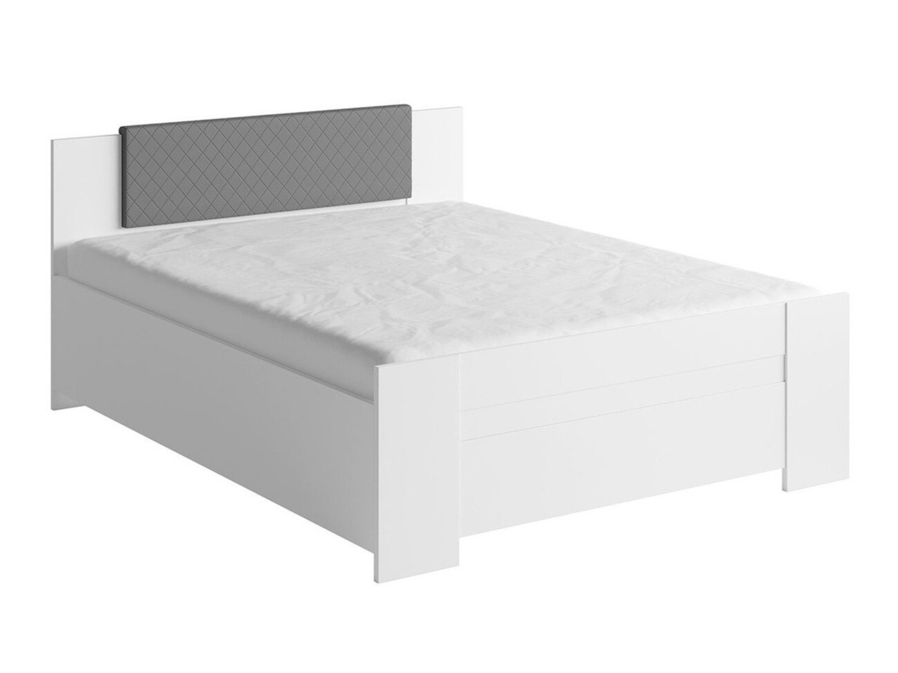 Κρεβάτι Catromi 101 (Άσπρο + Soft Pik 029)