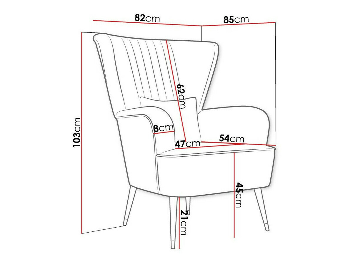 Πολυθρόνα Orem 111 (Magic Velvet 2225)