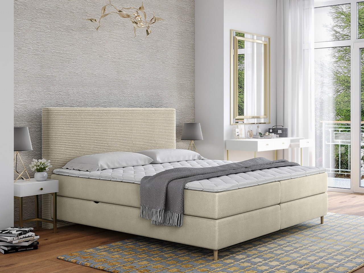 Κρεβάτι continental ComfiDream Miraara (Poso 100 + Paros 01)
