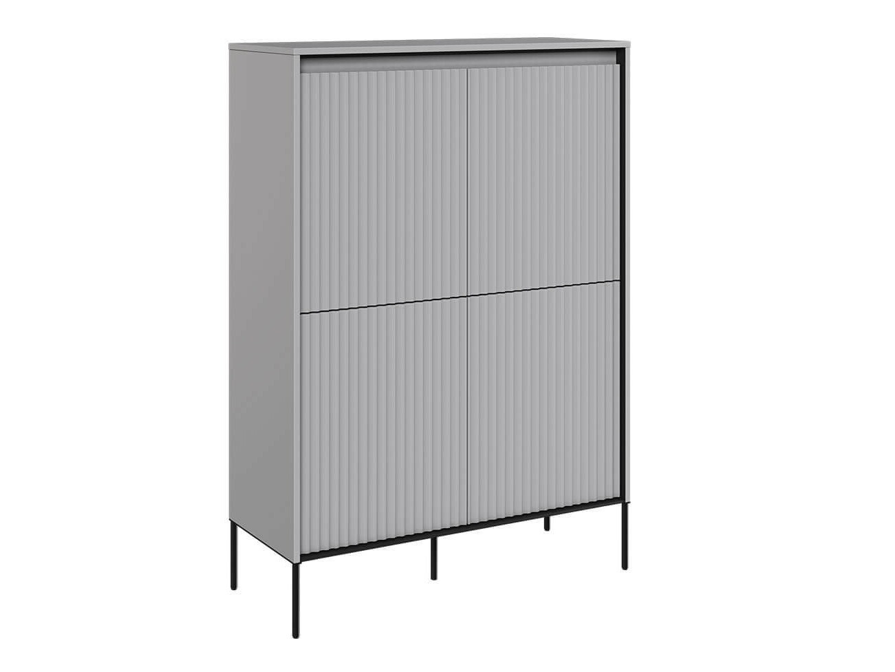 Μπουφέ Fernolu 102 (Γκρι + Μαύρο)