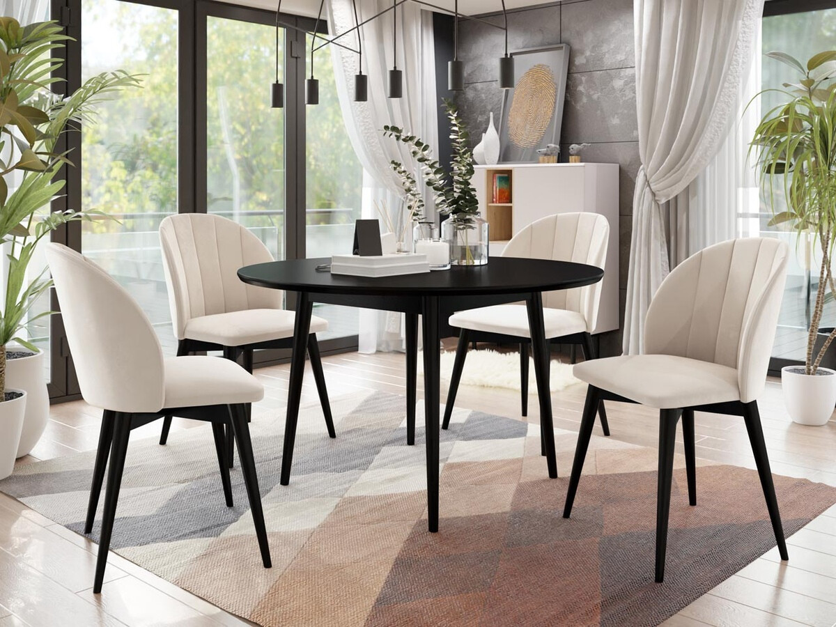 Καρέκλα Racine 104 (Μαύρο + Magic Velvet 2250)
