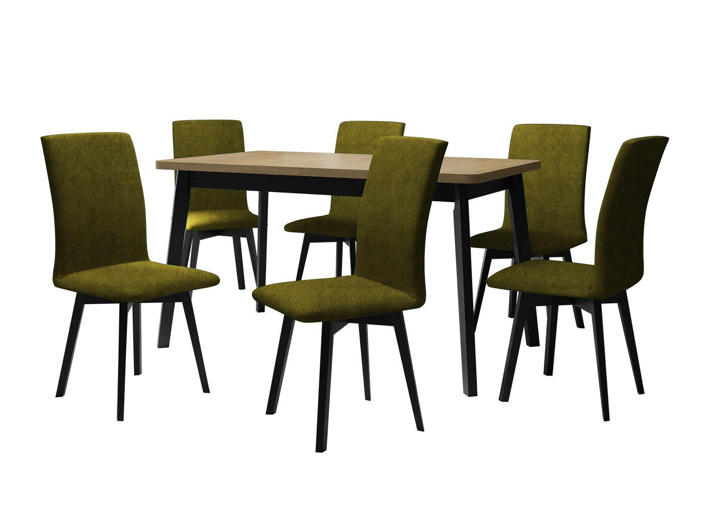 Σετ τραπεζαρίας Victorville 325 (Μαύρο)
