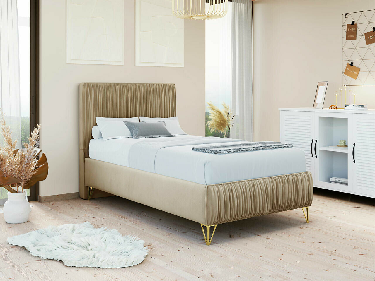 Κρεβάτι Logan 112 (Amor Velvet 4304)