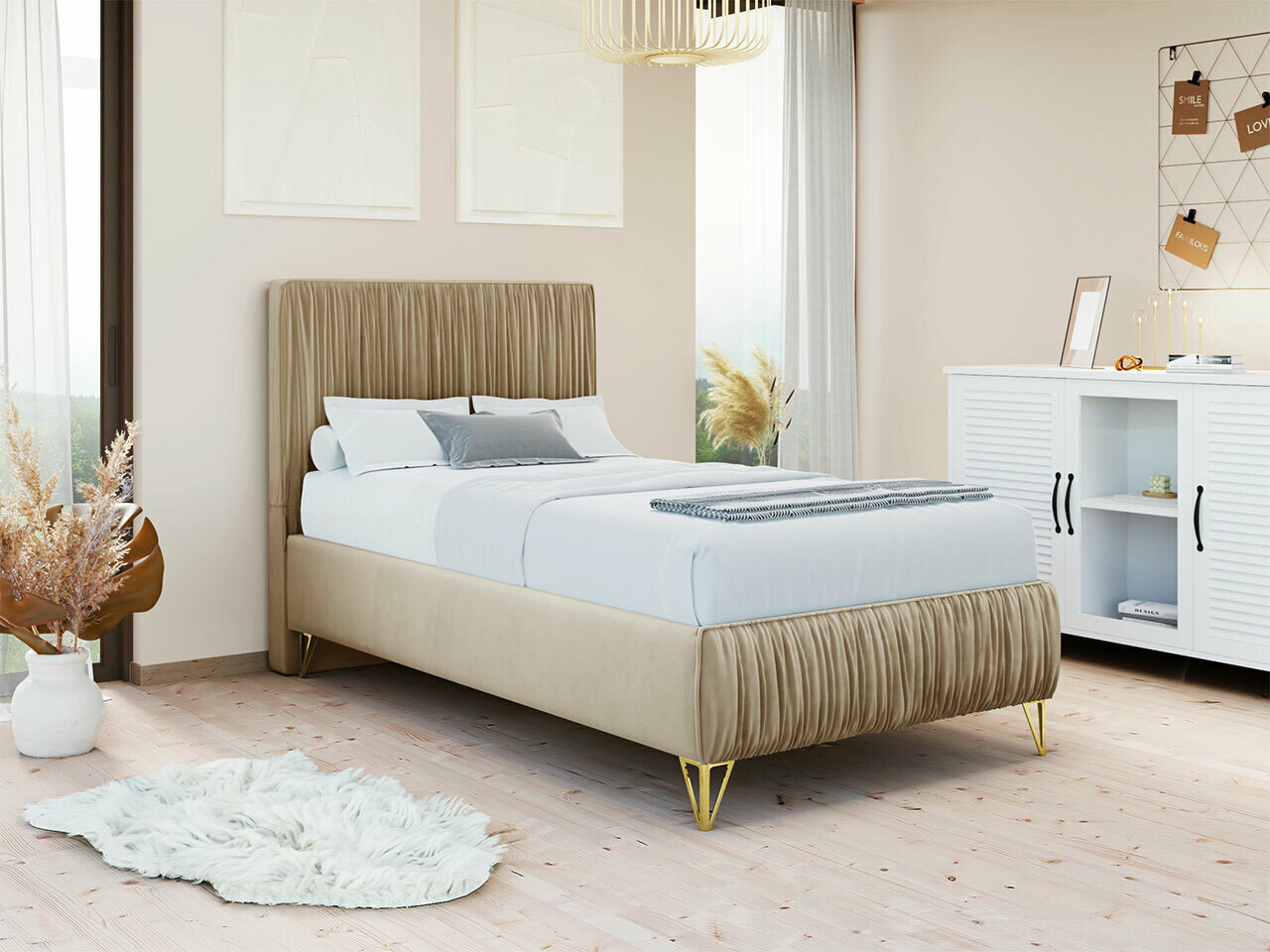 Κρεβάτι Logan 112 (Amor Velvet 4304)