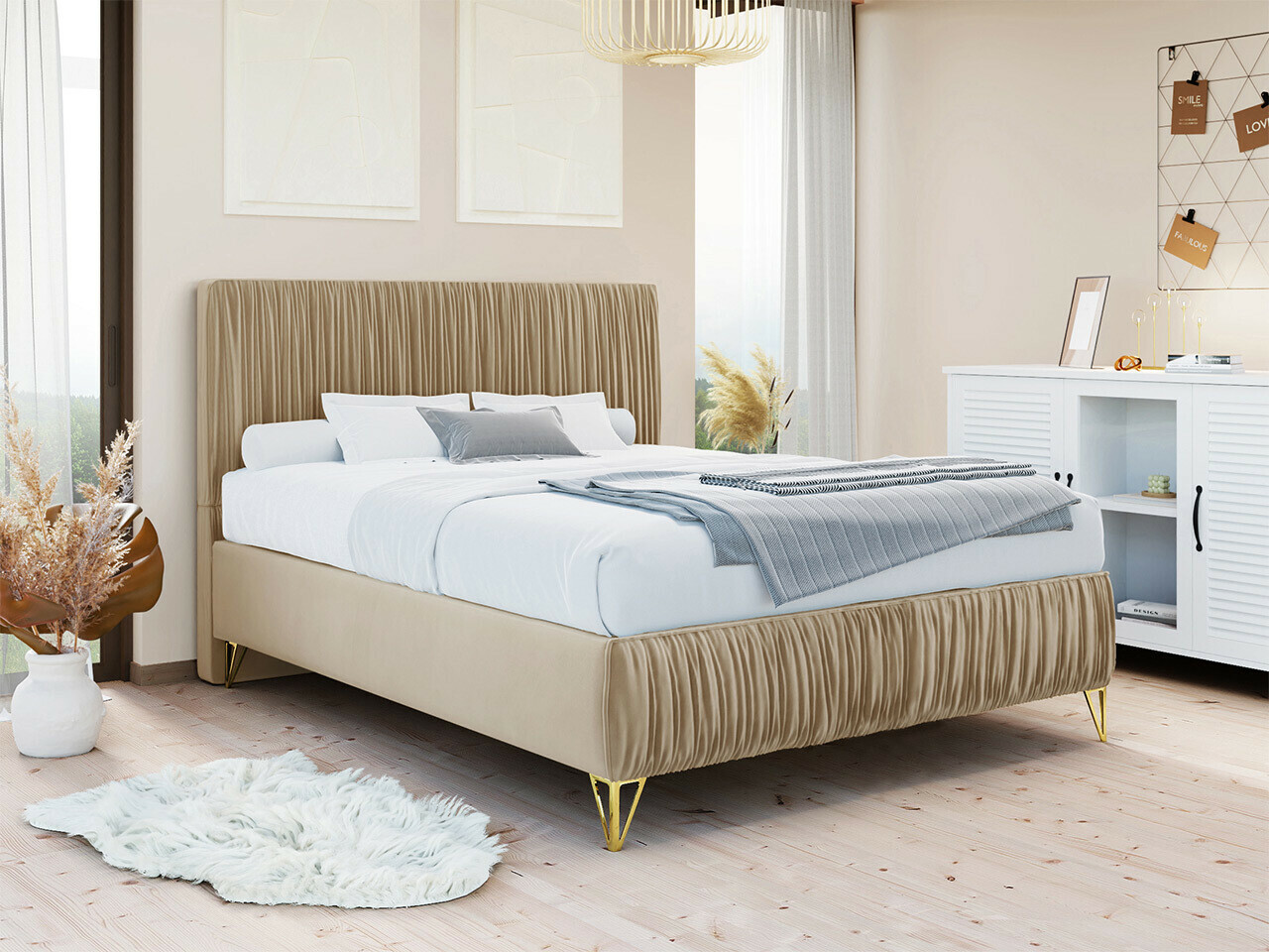 Κρεβάτι Logan 112 (Amor Velvet 4304)