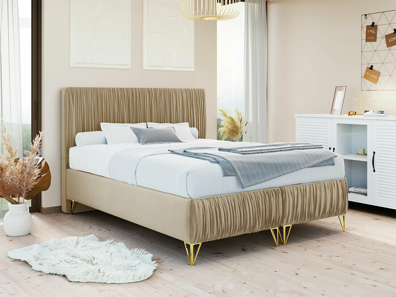 Κρεβάτι Logan 112 (Amor Velvet 4304)