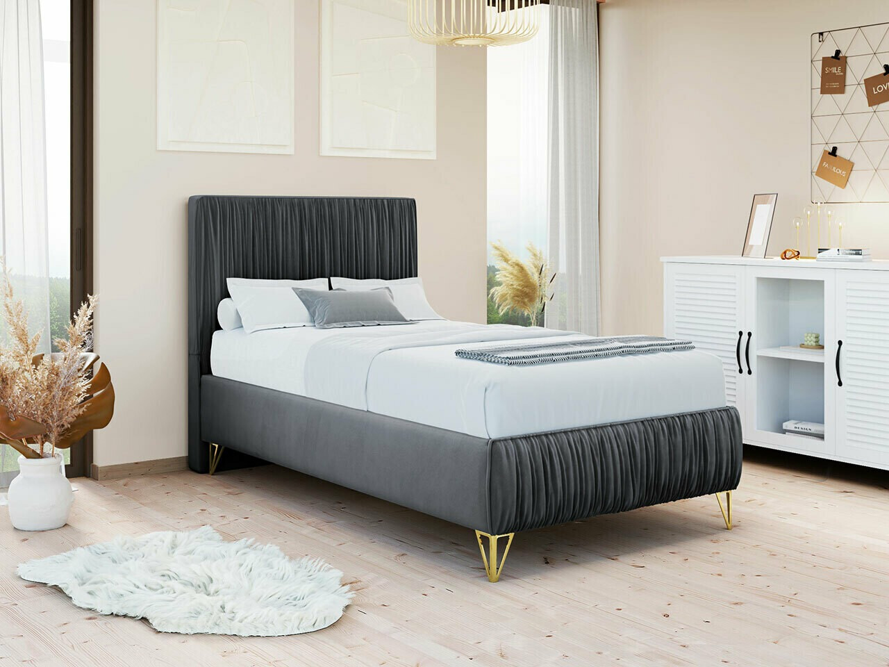 Κρεβάτι Logan 112 (Amor Velvet 4321)