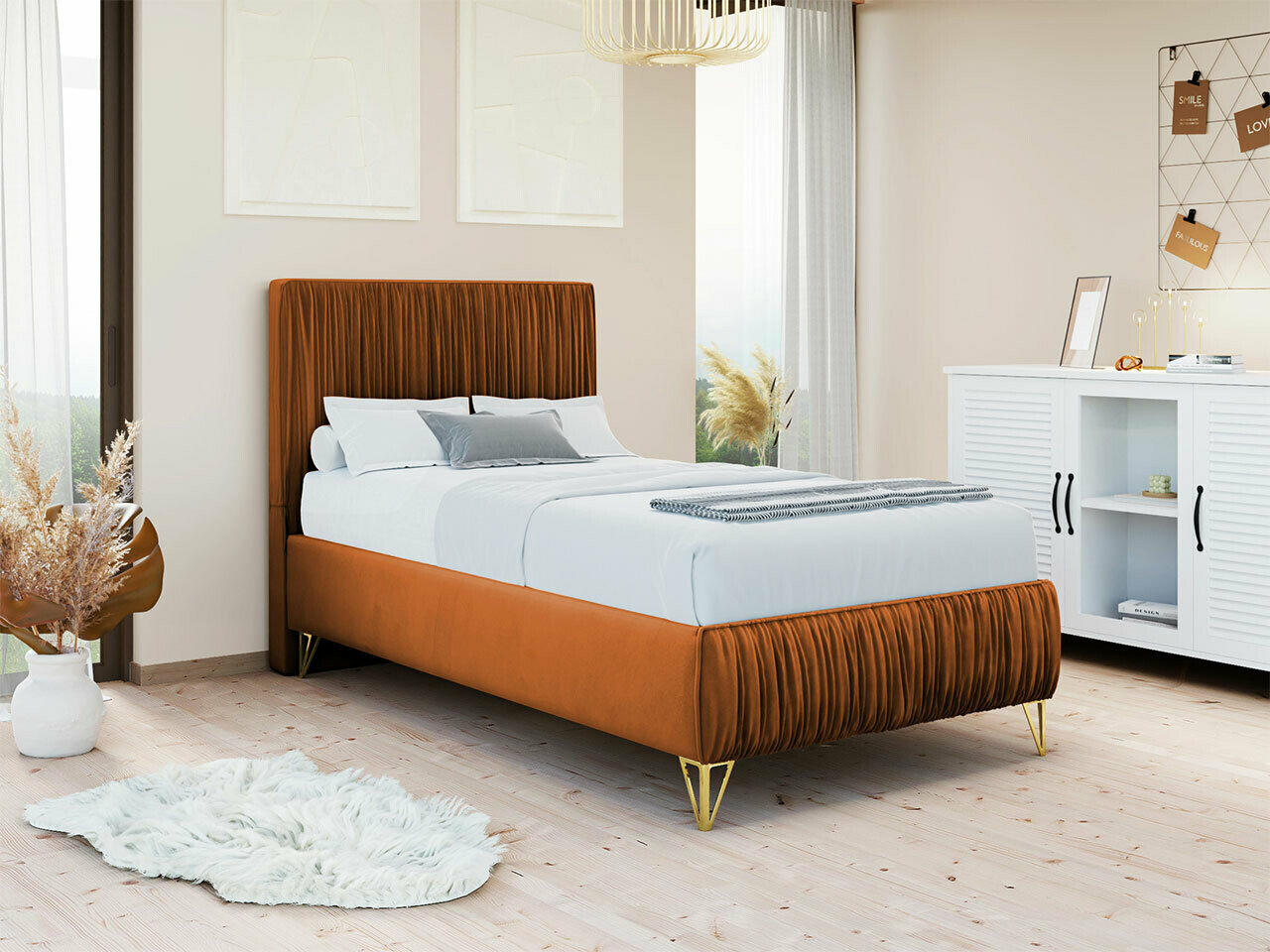 Κρεβάτι Logan 112 (Amor Velvet 4305)