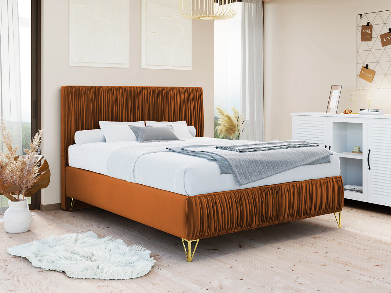 Κρεβάτι Logan 112 (Amor Velvet 4305)