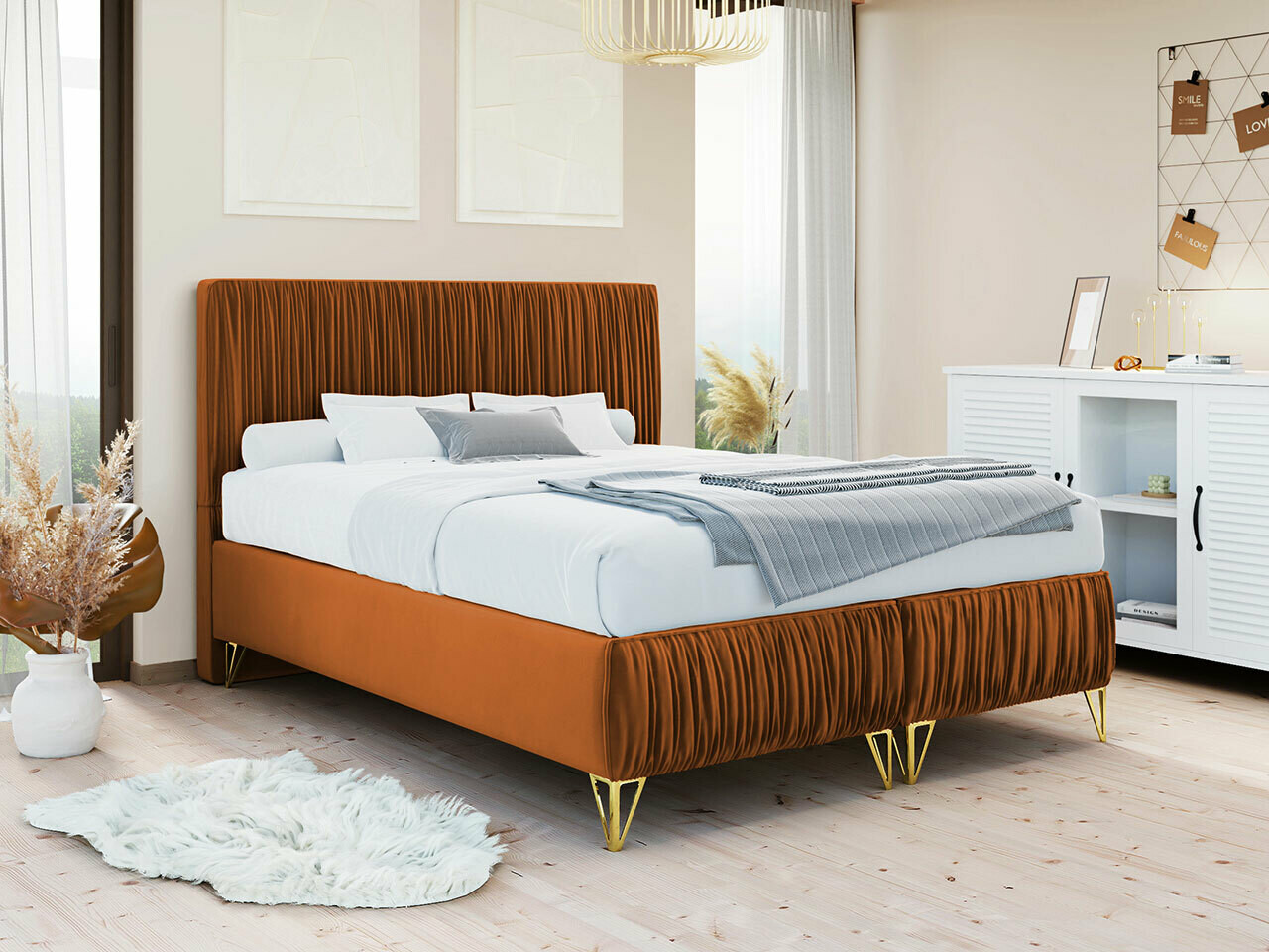 Κρεβάτι Logan 112 (Amor Velvet 4305)