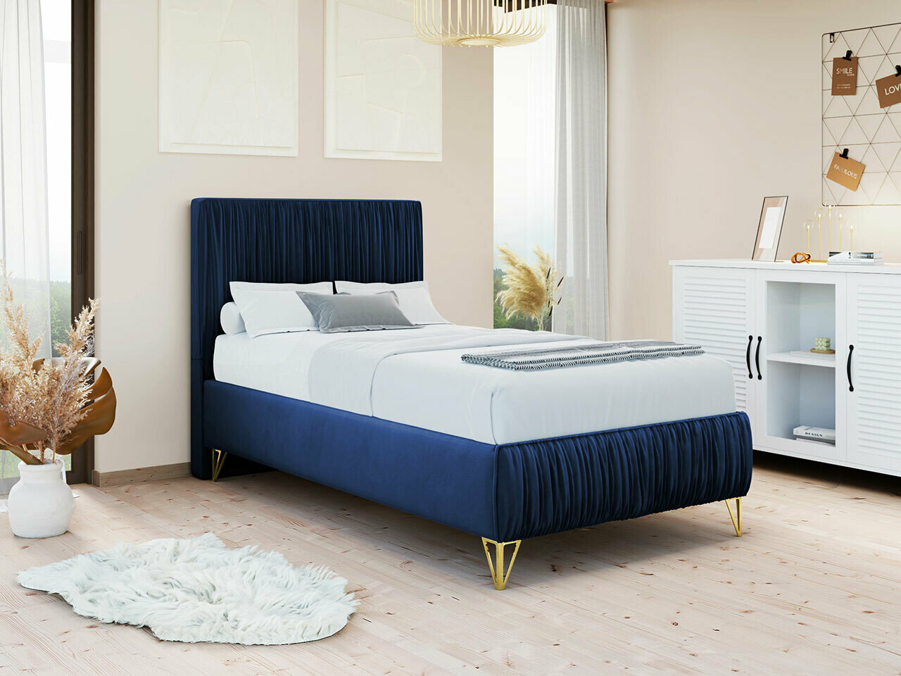 Κρεβάτι Logan 112 (Amor Velvet 4314)