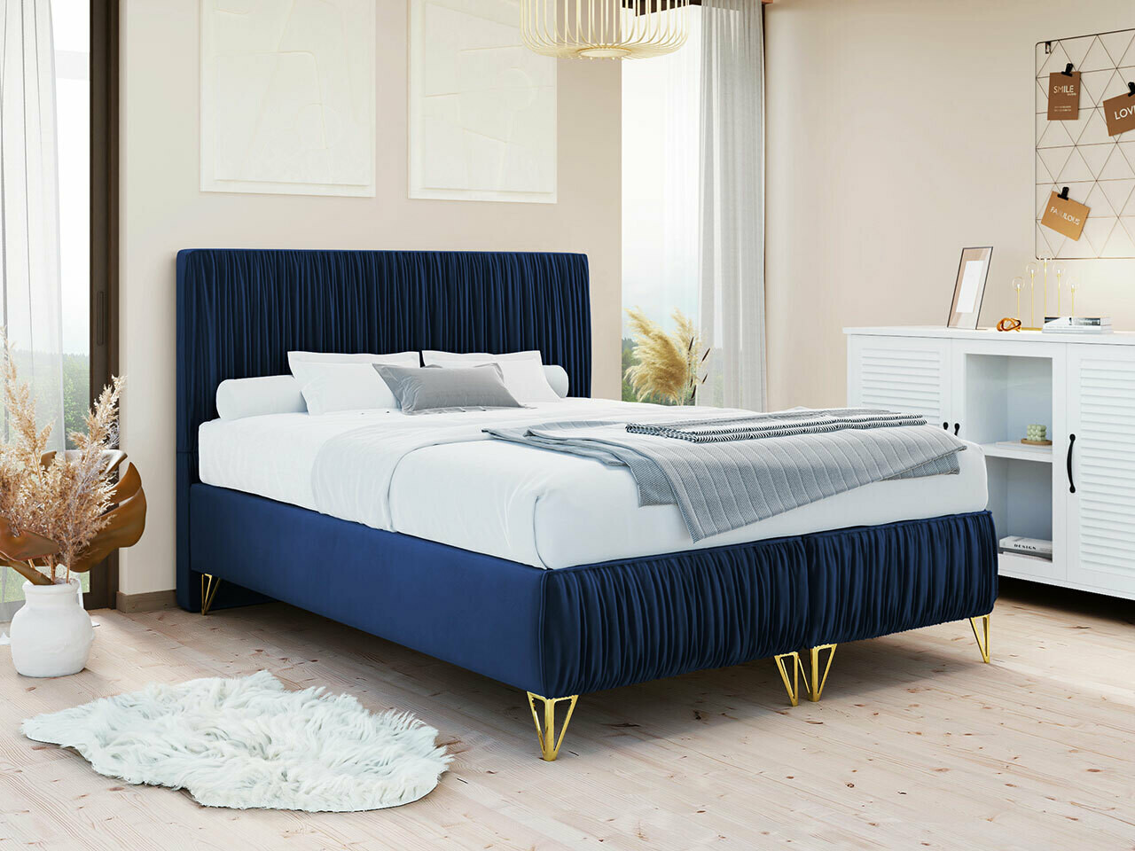 Κρεβάτι Logan 112 (Amor Velvet 4314)
