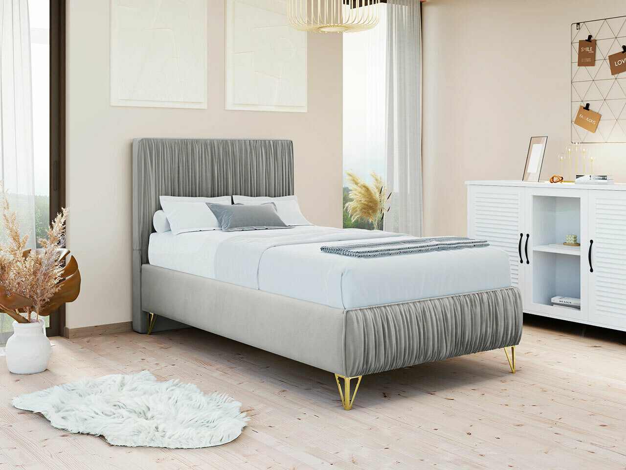 Κρεβάτι Logan 112 (Amor Velvet 4318)