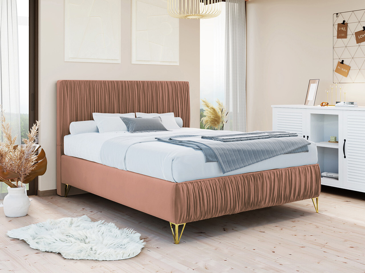 Κρεβάτι Logan 112 (Amor Velvet 4328)