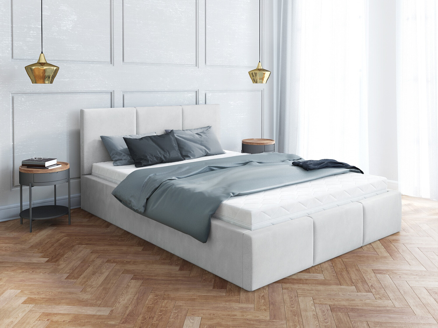 Κρεβάτι Fairfield 109 (Άσπρο)