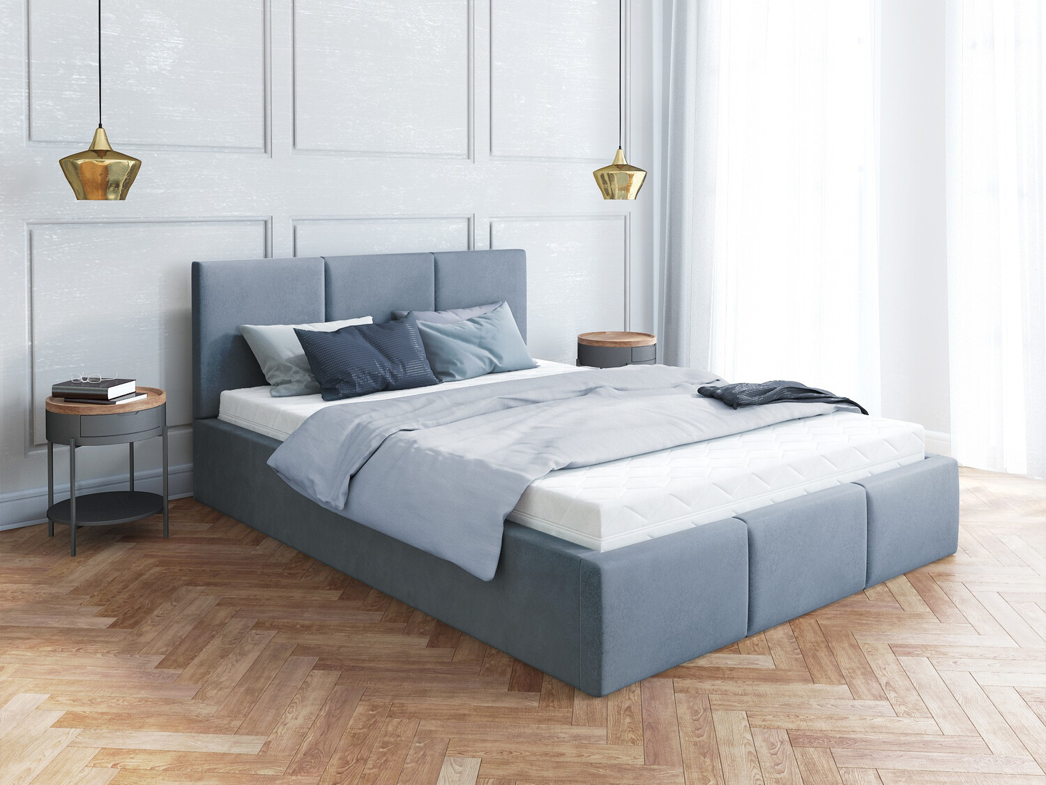 Κρεβάτι Fairfield 109 (Γκρι)