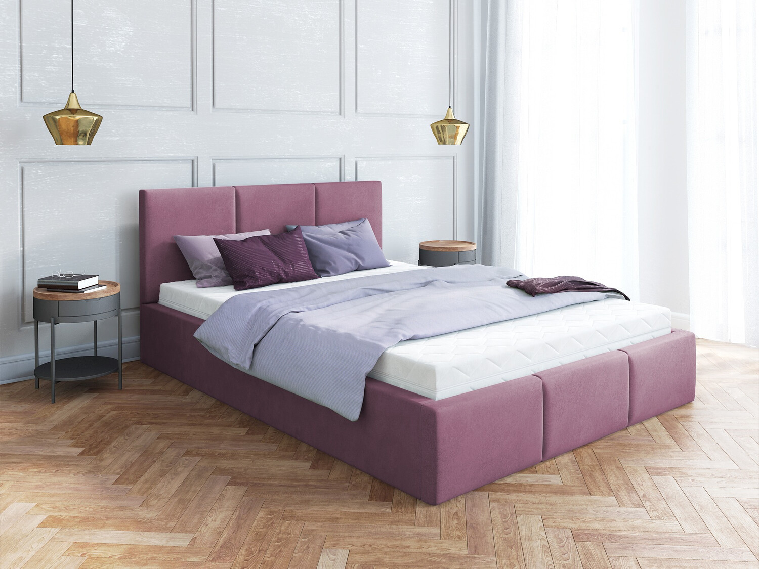Κρεβάτι Fairfield 109 (Μωβ)