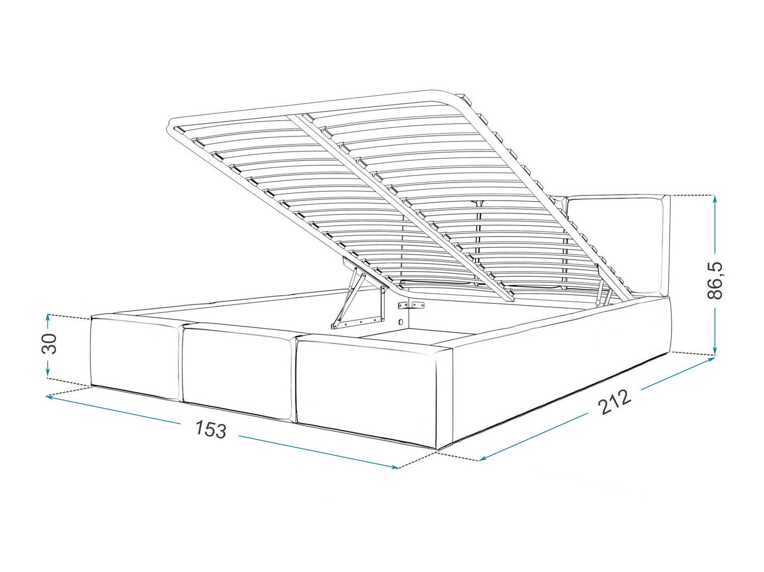 Κρεβάτι Fairfield 109 (Ροζ)