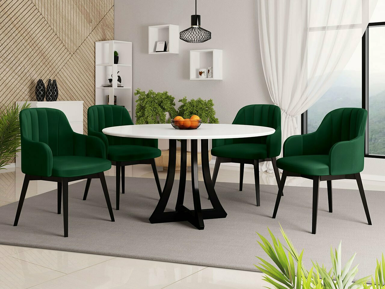 Καρέκλα Racine 105 (Μαύρο + Magic Velvet 2225)