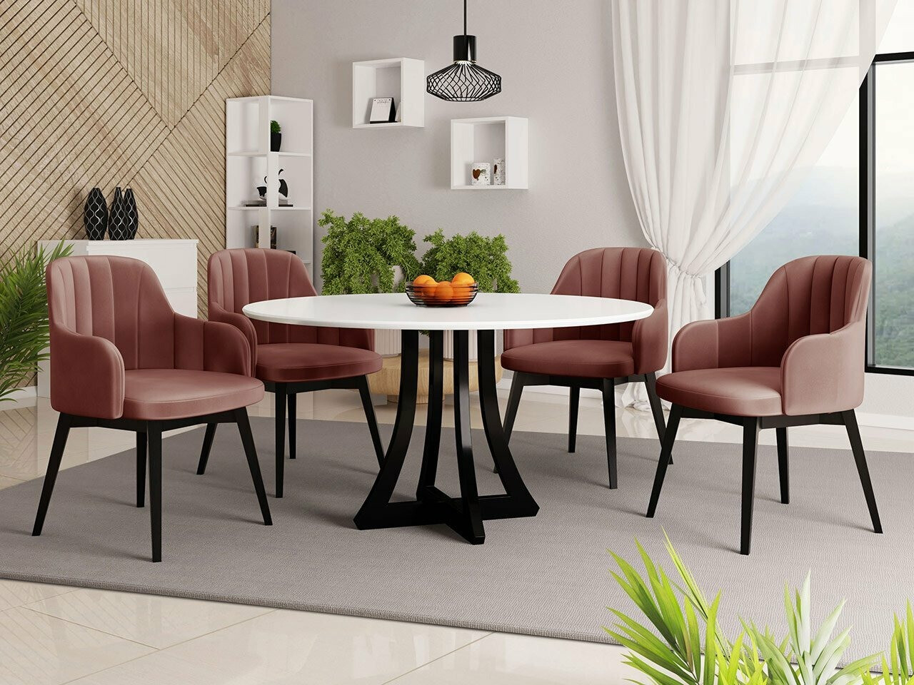 Καρέκλα Racine 105 (Μαύρο + Magic Velvet 2258)