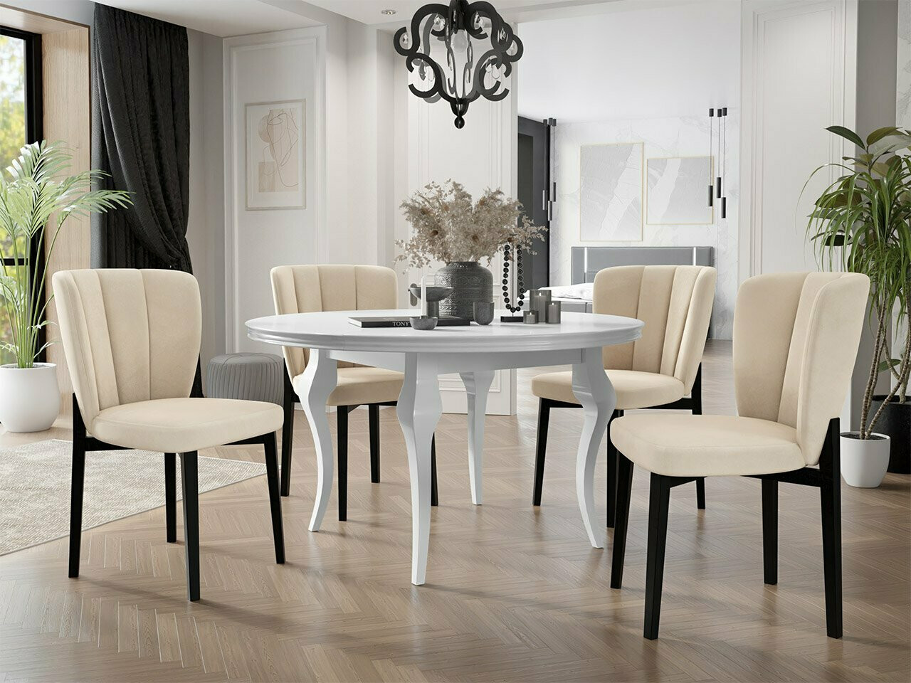 Καρέκλα Racine 130 (Μαύρο + Magic Velvet 2250)