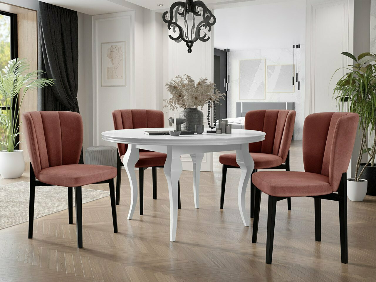 Καρέκλα Racine 130 (Μαύρο + Magic Velvet 2258)