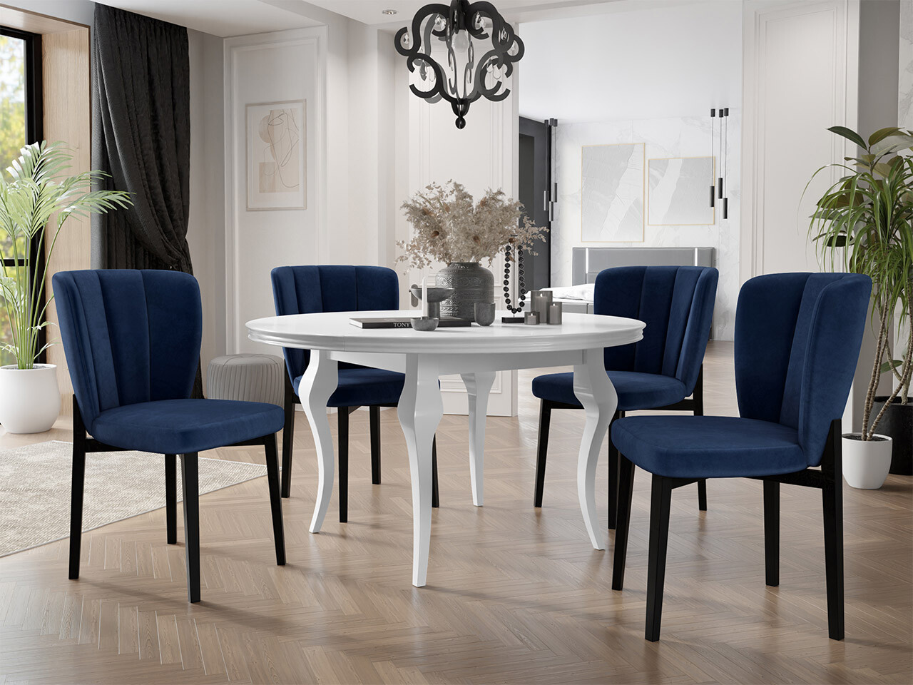 Σετ τραπεζαρίας Racine 140 (Magic Velvet 2216)