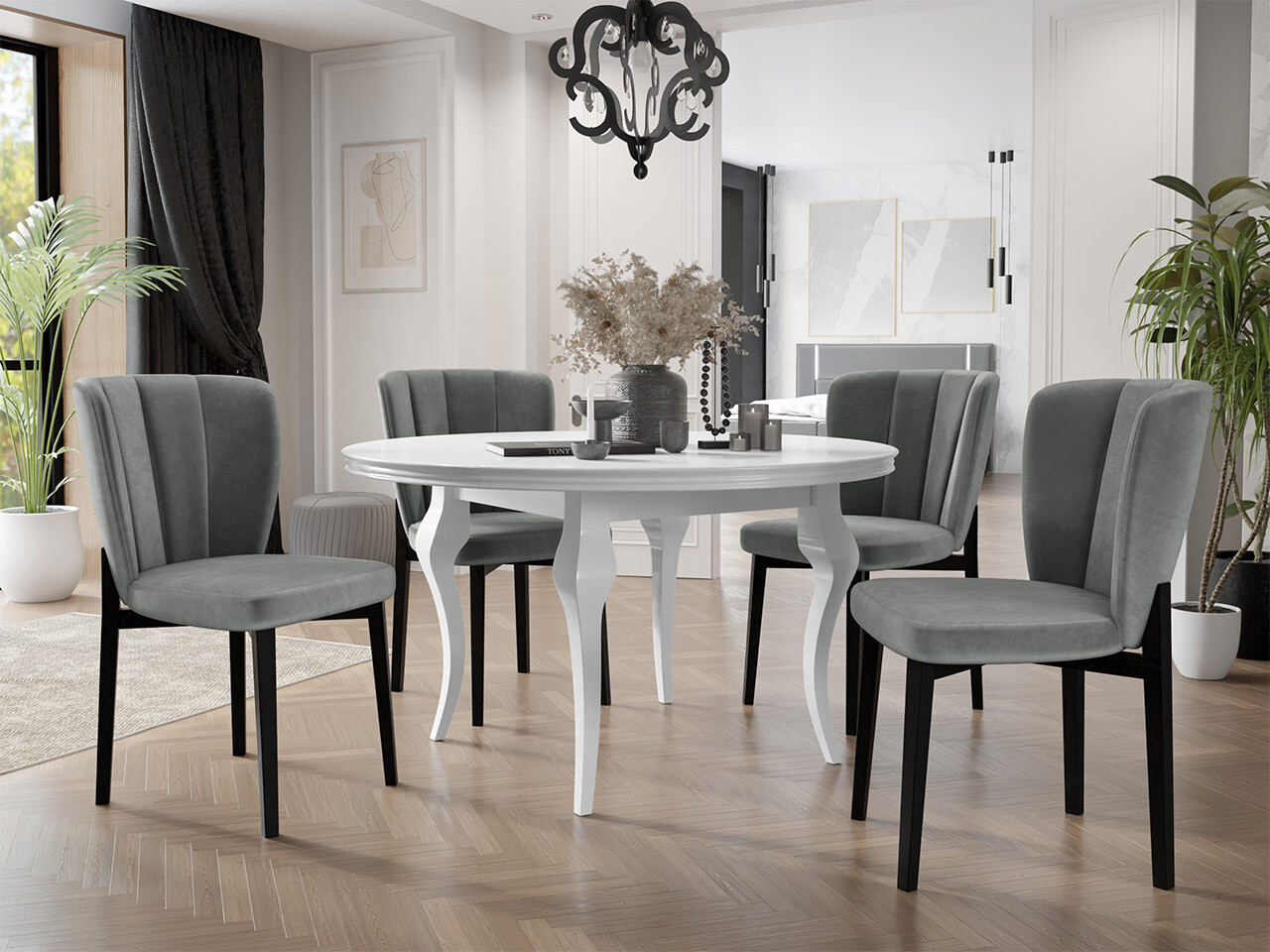 Σετ τραπεζαρίας Racine 140 (Magic Velvet 2217)