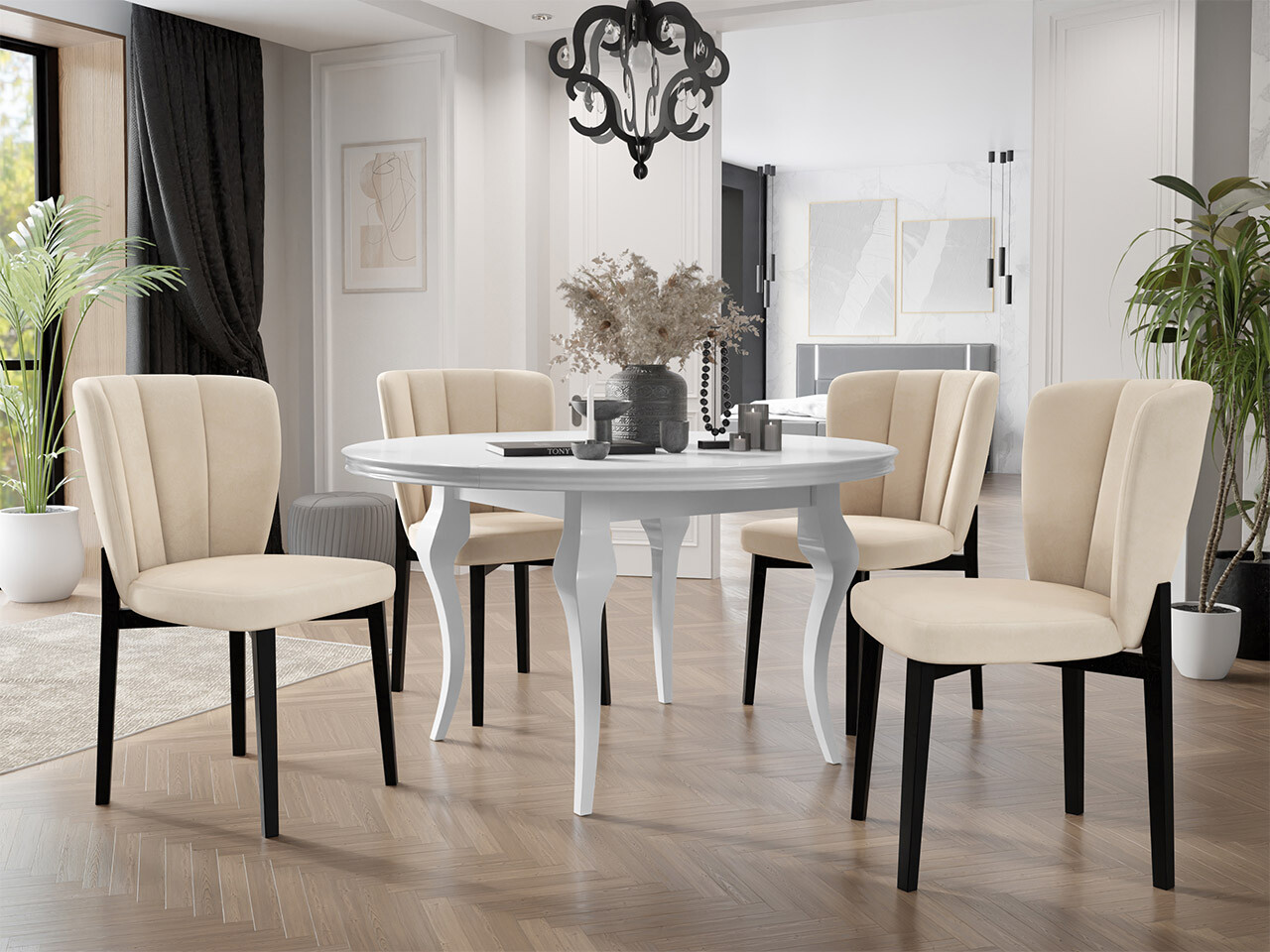 Σετ τραπεζαρίας Racine 141 (Magic Velvet 2250)