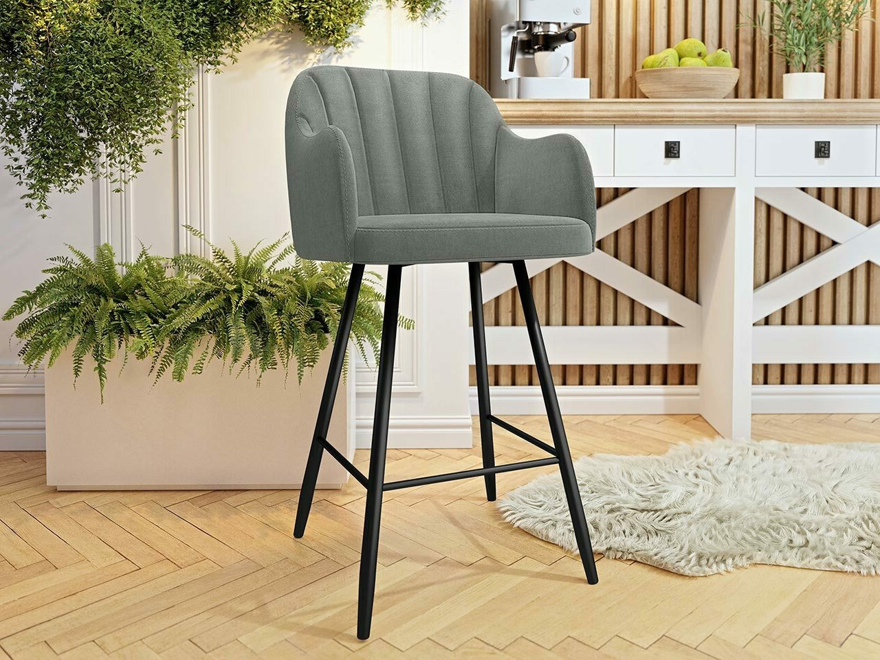 Σκαμπό μπαρ Comfivo Anser I (Magic Velvet 2217)