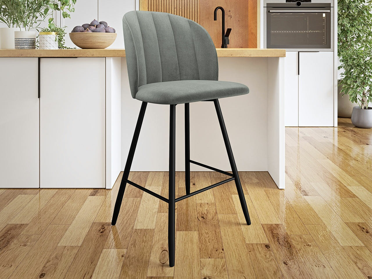 Σκαμπό μπαρ Comfivo Anser II (Magic Velvet 2217)