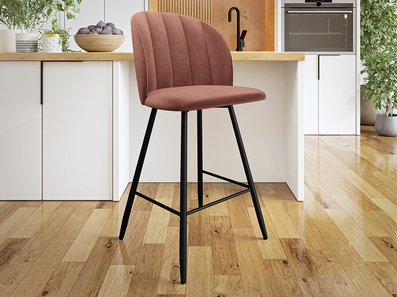 Σκαμπό μπαρ Comfivo Anser II (Magic Velvet 2258)