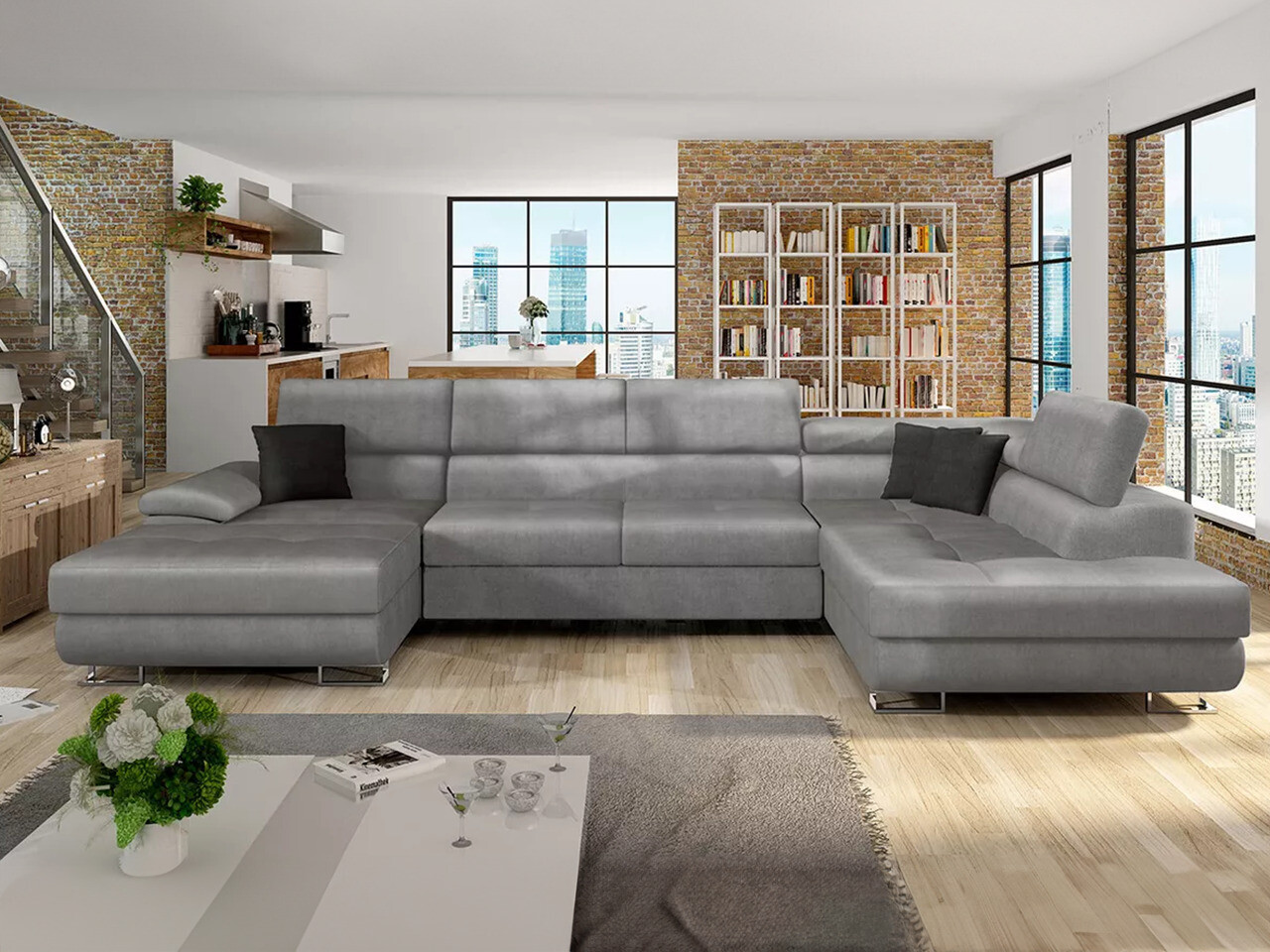 Γωνιακός Καναπές Comfivo Ruta IV (Magic Velvet 2217 + Magic Velvet 2219)